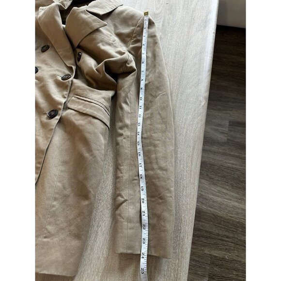 House of CB Alexis Robe Blazer in Camel Size Small Trench Coat Dress - Picture 12 of 12